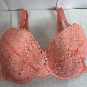 Adore Me Womens Bra Pink Lace Size 34DDD NWOT